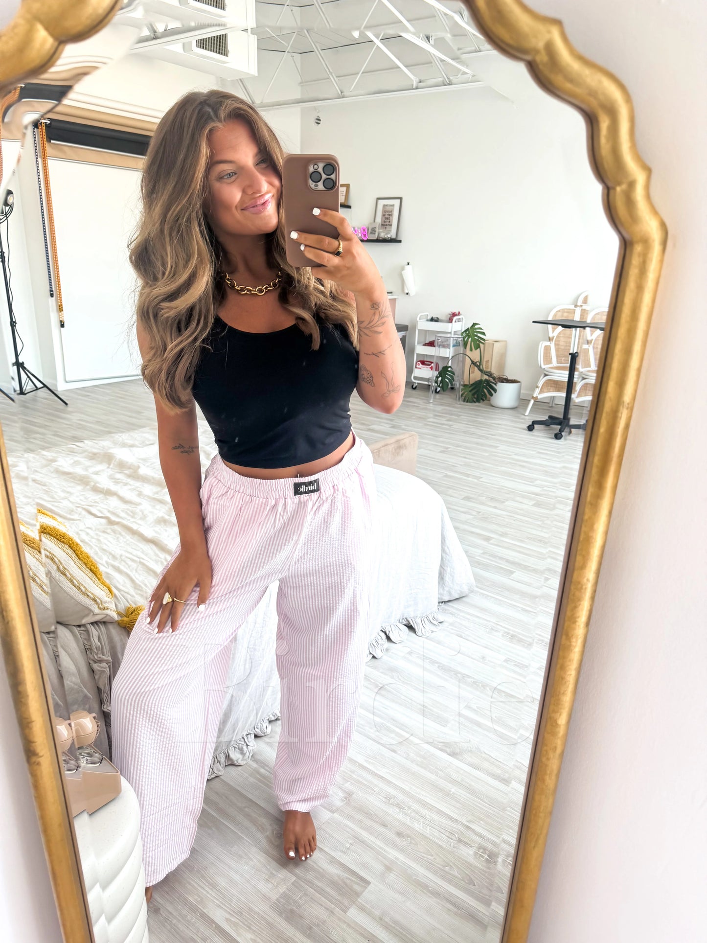 ★ PRE-ORDER Birdie Rosie Seersucker Boxer Pants ★