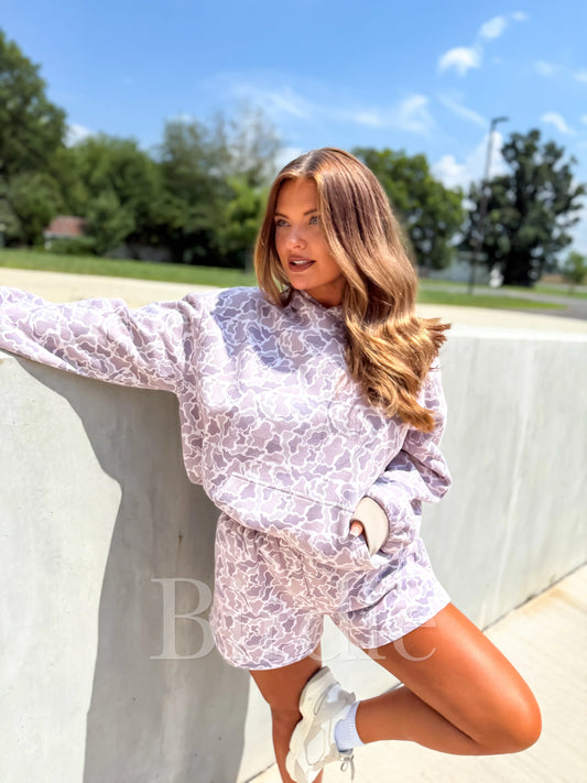PRE-ORDER Birdie Embroidered Let’s Be Happy Duck Camo Hoodie