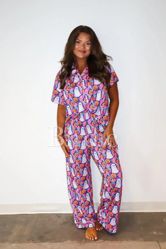 ★PRE-ORDER Birdie Purple Ghost PJ Set★