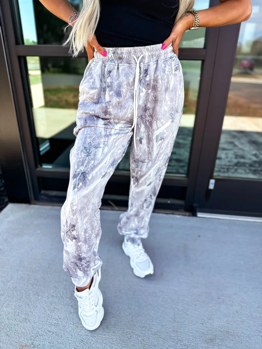 ★PRE-ORDER Birdie Exclusive Grey Camo Cozy Joggers★