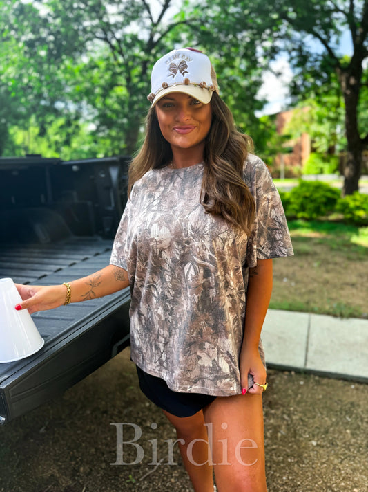 ★Dark Camo Birdie Oversized Tee★