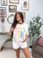 Dilly & Dally Graphic Tee on Ivory