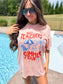 Tired Teachers Summer Club Graphic Tee on Peachy