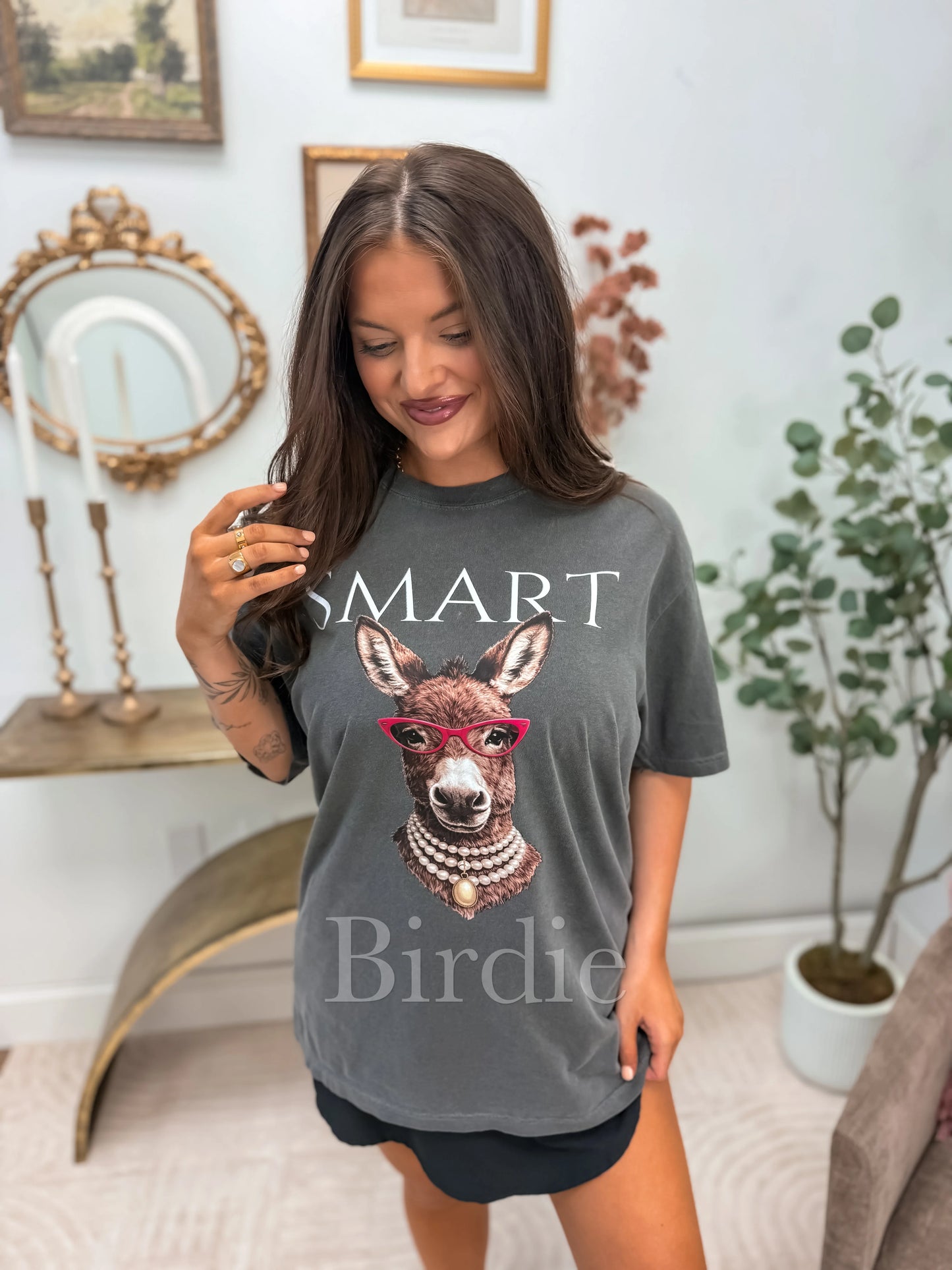 Smart Donkey Graphic Tee on Pepper