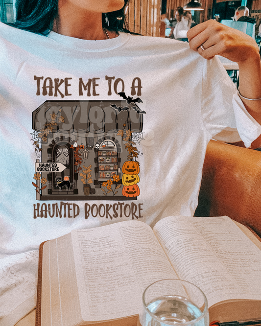 👻📖 Haunted Bookstore Tee/ Crew