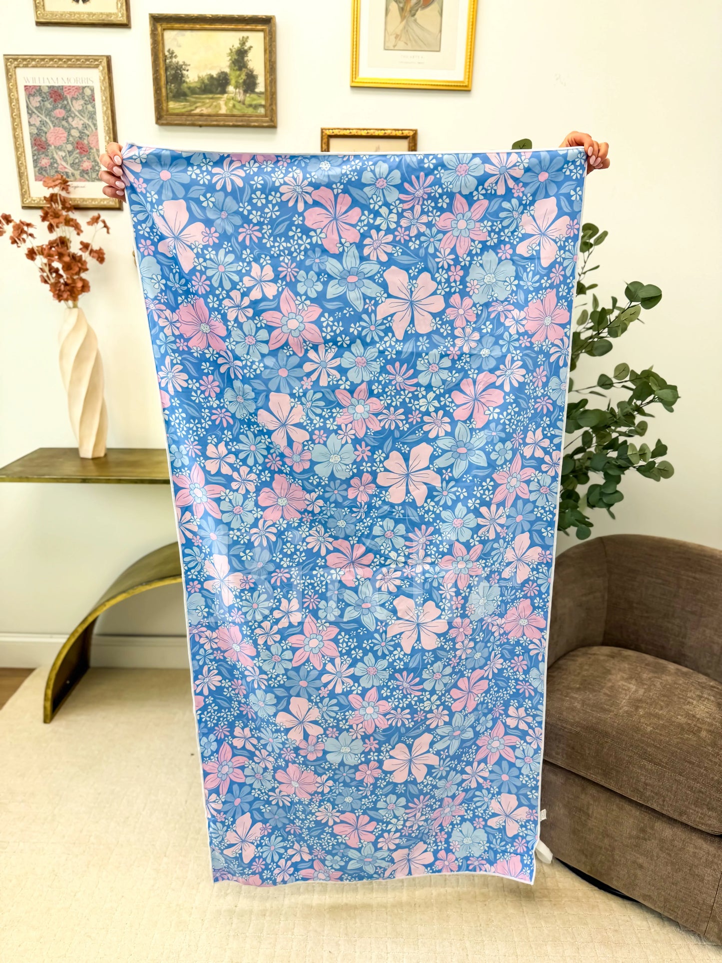PREORDER Birdie Quick Dry Towel in Bluebell Blush