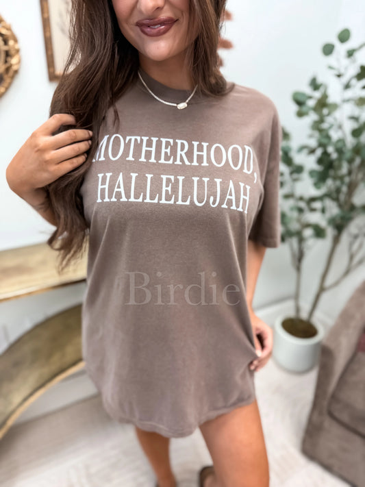 Motherhood, Hallelujah Graphic Tee on Espresso