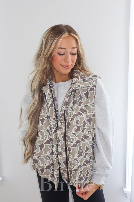 2ND CUT PRE-ORDER Dark Camo & Duck Camo Puffer Vests