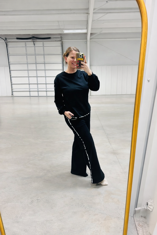 PREORDER Black Leopard Trim Errands Set *eta 3/4 weeks— must be ordered alone*
