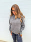 PRE-ORDER Birdie Cinnamon Ash Wash Boxy Quarter Zip