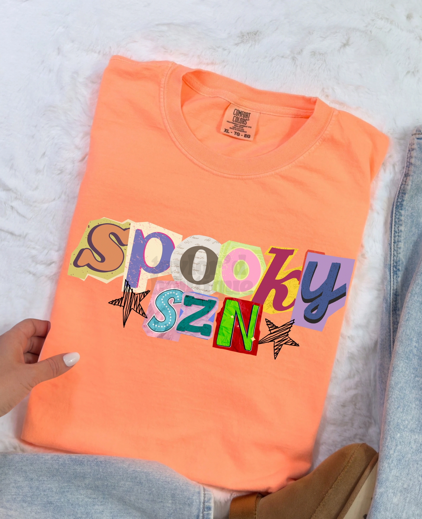 🧡⭐️ TB EXCLUSIVE Spooky Szn On Melon Tee/ Crew