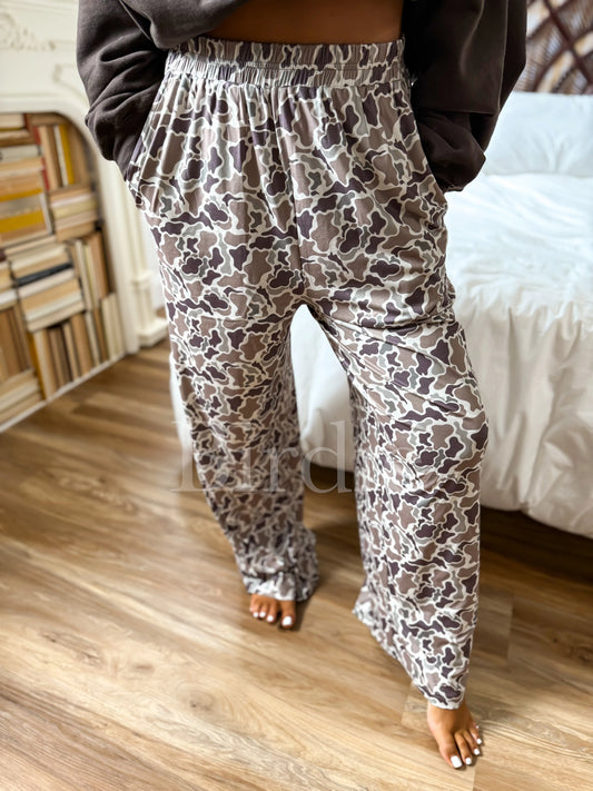 PRE-ORDER Birdie Stretchy Lounge Pants In Duck Camo & Dark Camo