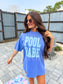 Pool Babe Graphic Tee on Flo Blue