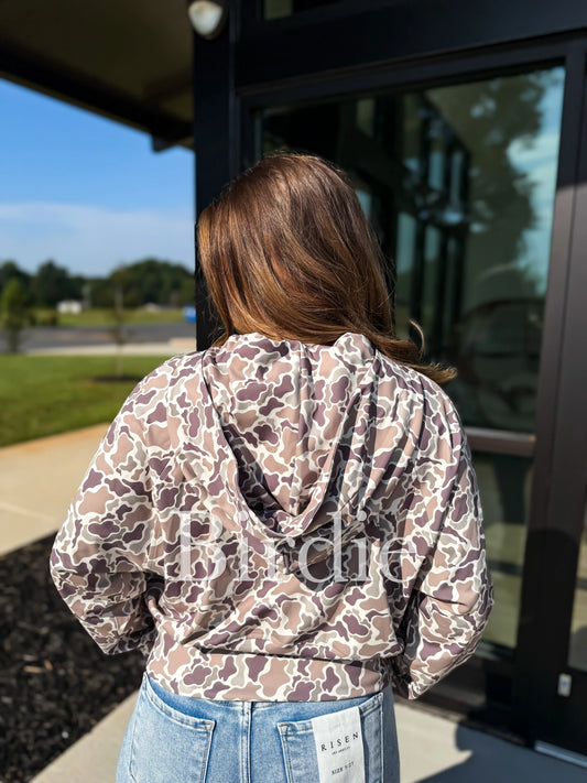 PRE-ORDER Birdie Duck Camo Quarter Zip Pullover