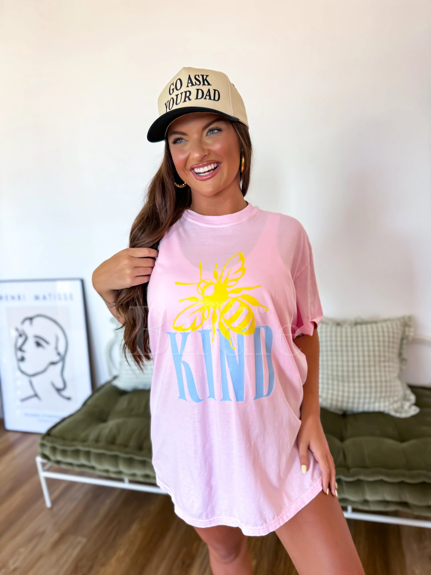 Bee Kind Graphic Tee on Blossom