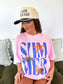 Summer Beach Graphic Tee on Blossom