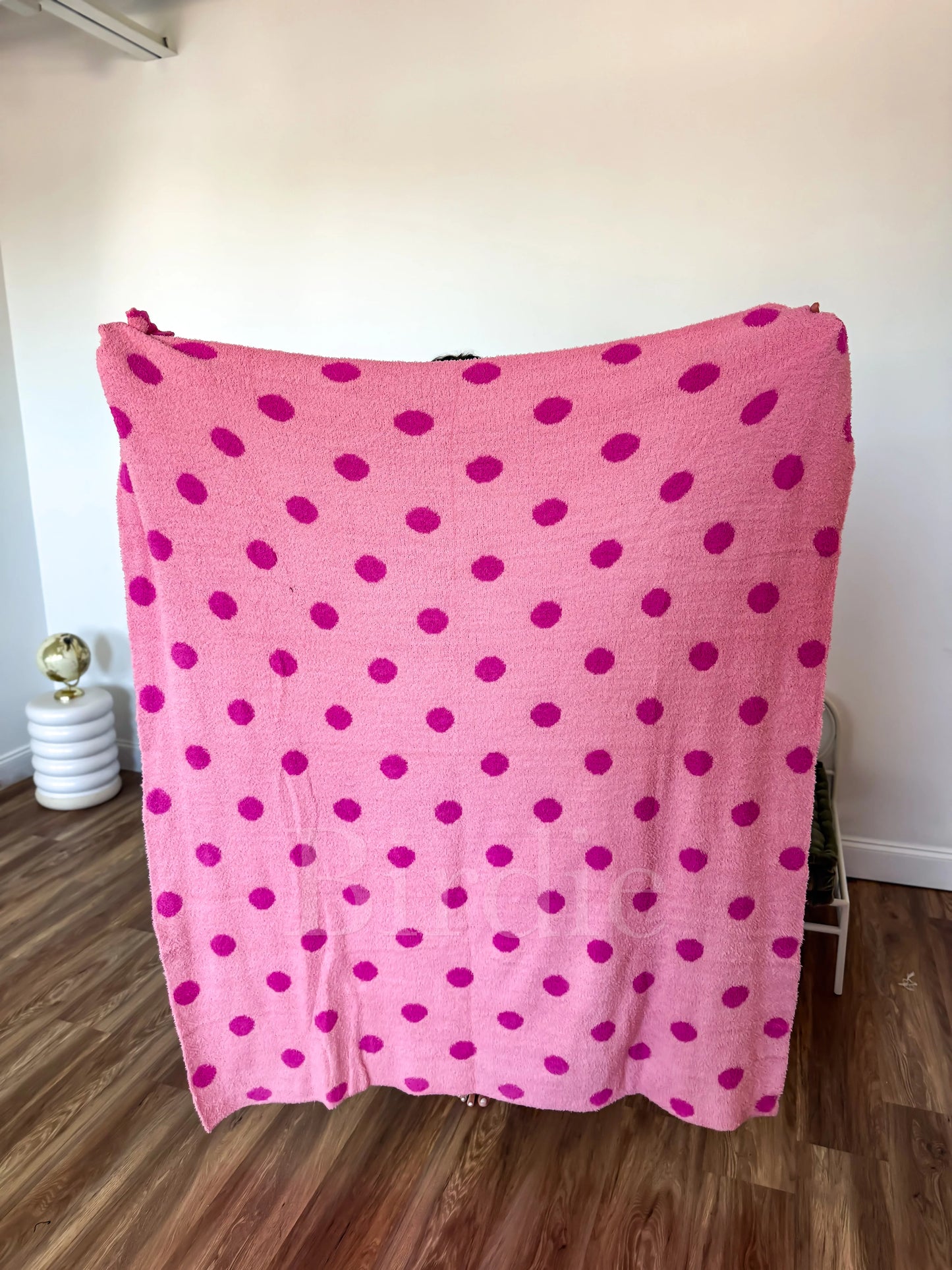 PREORDER Birdie Reversible Blanket in Pinky Promise Dot