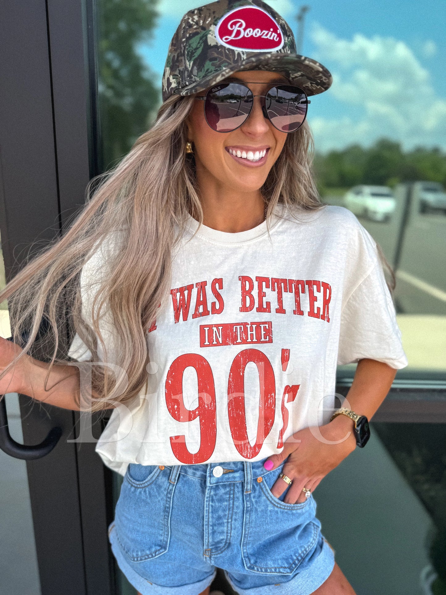 Better in The 90’s BOXY Graphic Tee on Ivory