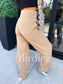 PRE-ORDER Birdie Ribbed Wide Leg Pants With Tummy Control