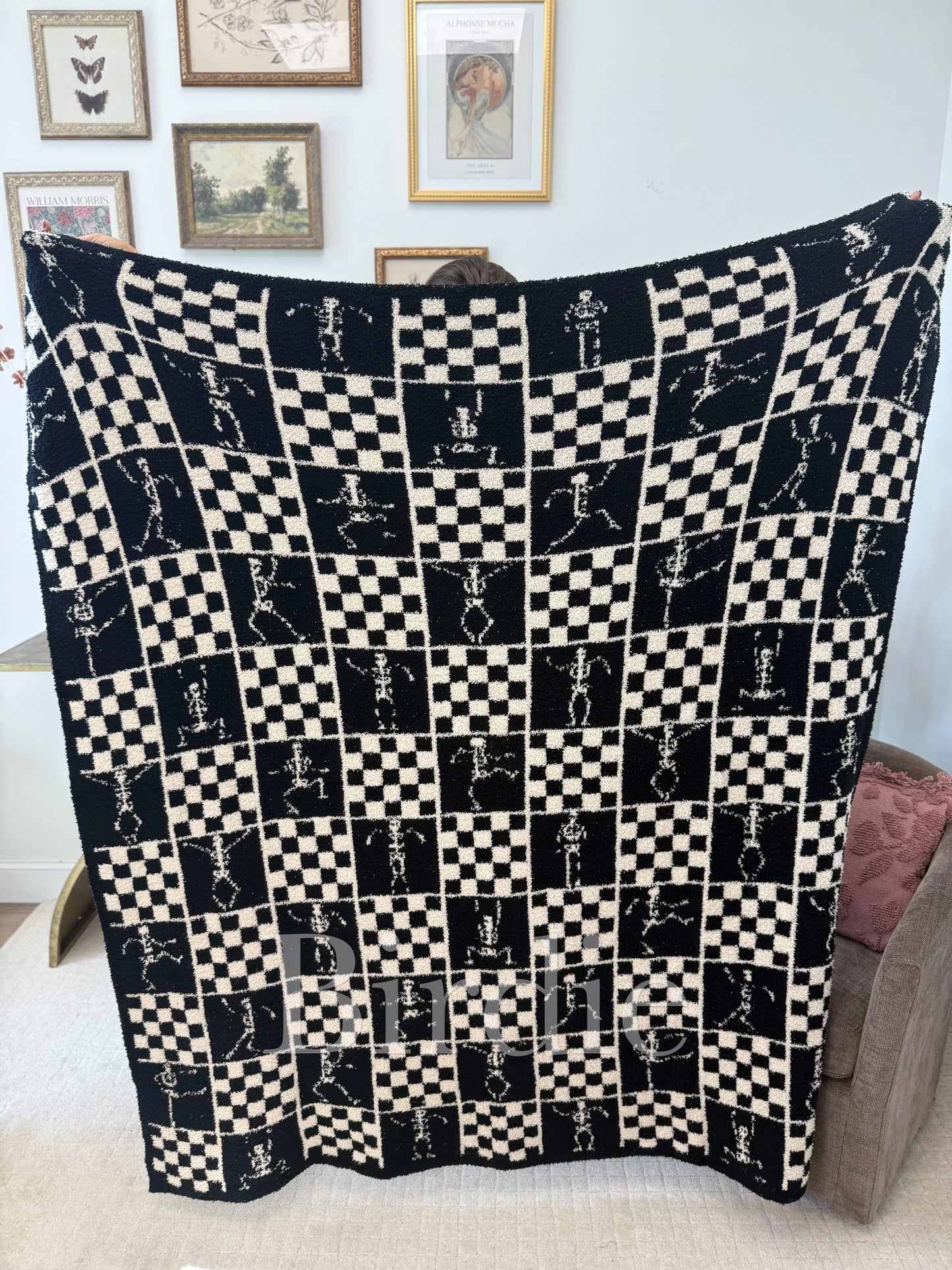 Birdie Boo Board Checkered Blanket *final sale*