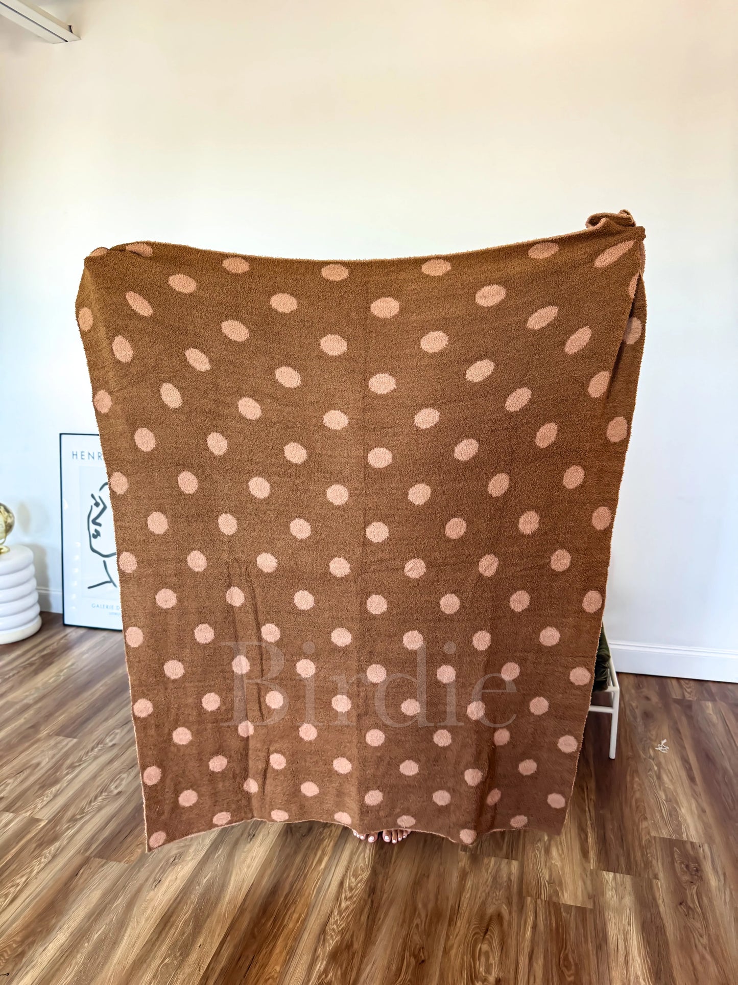 PREORDER Birdie Reversible Butter Rum Dot Blanket *final sale*