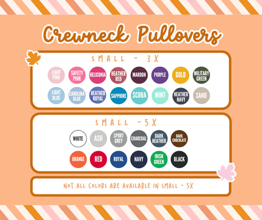 PREORDER Dainty Pumpkins Monogram Crew