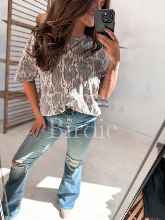 PREORDER Birdie Oversized Bottomland Camo T-shirt