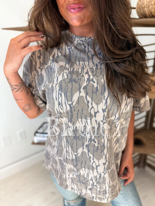 PREORDER Birdie Oversized Bottomland Camo T-shirt