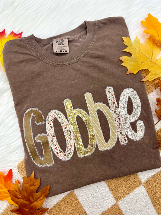 PREORDER Gobble Embroidered Appliqué Crew/ Tee