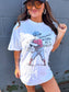 Wanna Be A Baller Graphic Tee on White