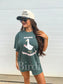 Chaos Coordinator Graphic Tee on Blue Spruce