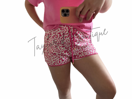Poppin’ Pink Leopard Shorts