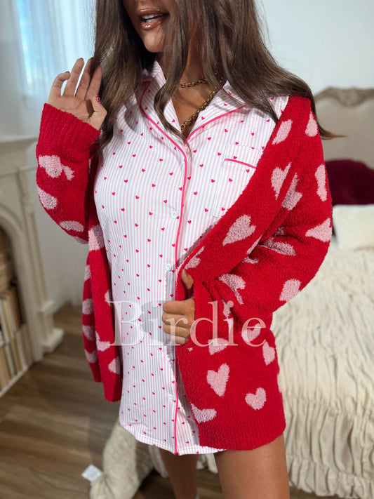 Birdie Valentine’s Heart Cloud Cardigan