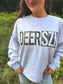 Deer Szn Cropped Graphic Crewneck on Ash Gray *final sale*