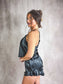 PREORDER Birdie Satin Sweetheart Set in Midnight (SOLD AS SET)