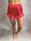 PREORDER Birdie Satin Sweetheart Set in Ruby (Sold as Set)