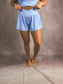 PREORDER Birdie Cross My Heart Active Shorts in Bluebell *final sale*