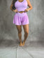 PREORDER Birdie Cross My Heart Active Shorts in Sweet Pea *final sale*