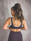 PREORDER Double Take Mesh Sports Bra in Dark Plum *final sale*