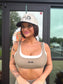PREORDER Double Take Mesh Sports Bra in Mushroom Taupe *final sale*