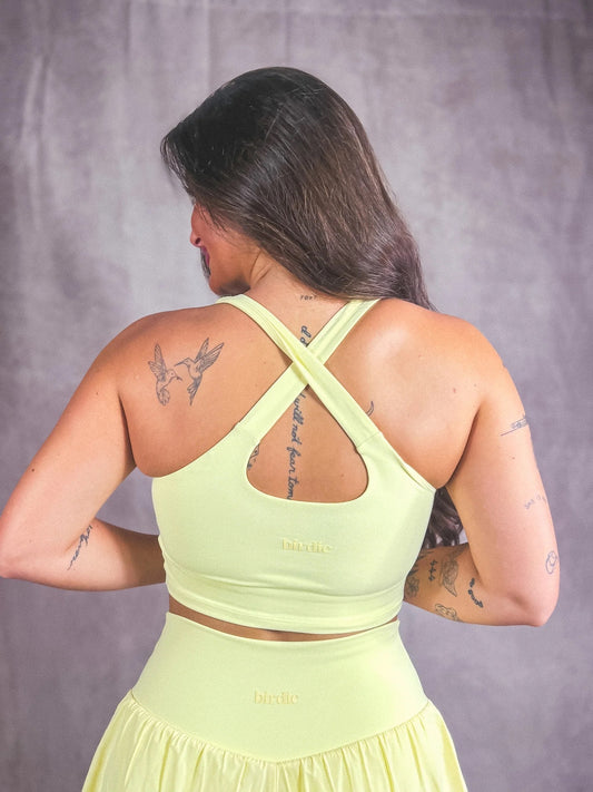 PREORDER Birdie Perfect Match Sports Bra in Butter Yellow *final sale*