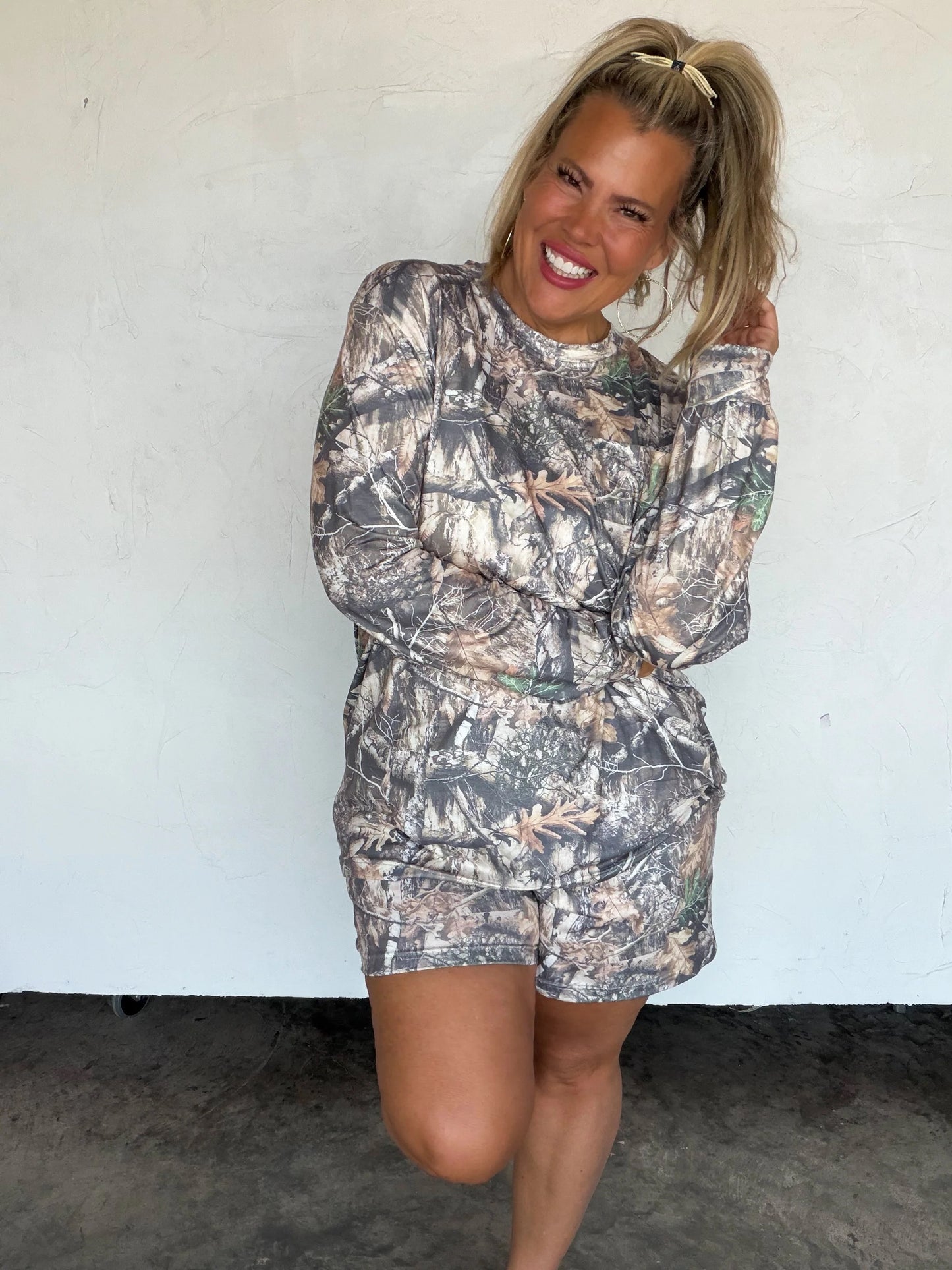 PREORDER Cozy in Camo Lounge Set
