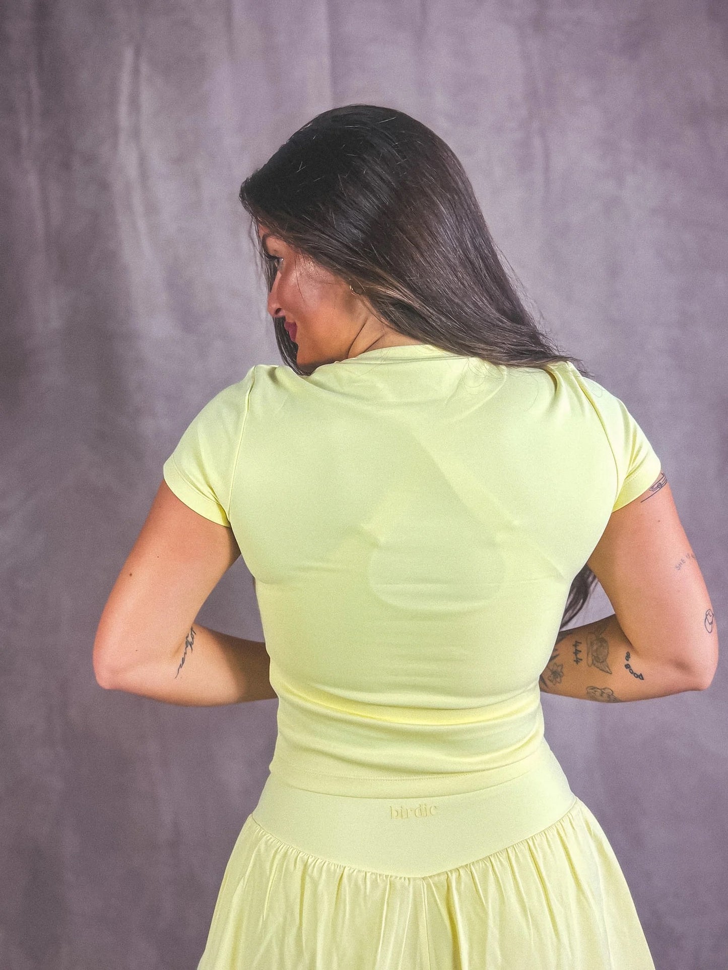 PREORDER Birdie Perfect Fit Active Top in Butter Yellow
