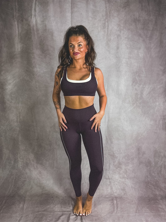 PREORDER Double Take Leggings in Dark Plum *final sale*