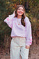 Worthy Light Pink Sweatshirt