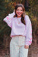 Worthy Light Pink Sweatshirt