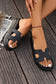 LDC Cutout Design Open Toe Platform Slippers