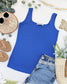 Michelle Mae Rachel Ribbed Tank in Royal Blue