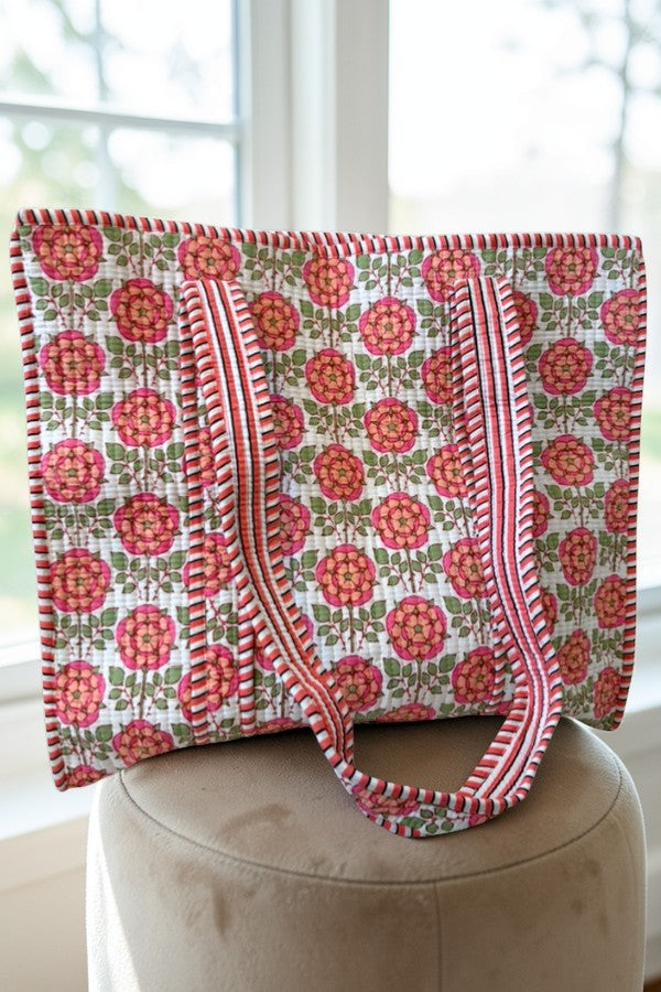SC - Cali Pink Floral Tote Bag