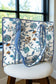 SC - Sasha Blue and White Floral Tote Bag